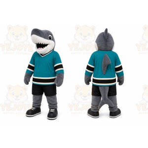 Gray Shark Mascot Costume for Sports Events