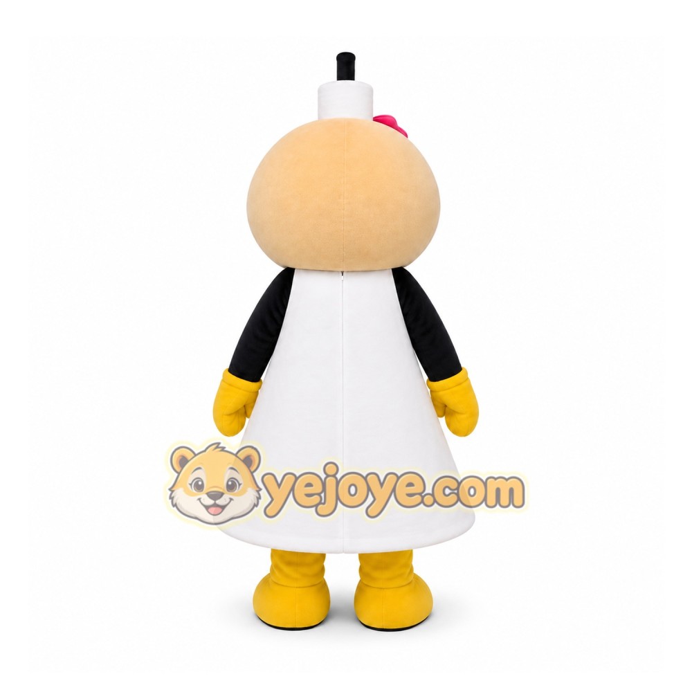 White Award Ribbon Mascot Costume for School Events White Award Ribbon Mascot Costume for School Events
