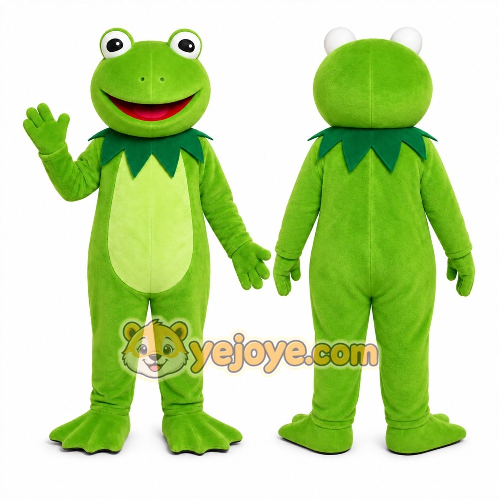 Green Frog Mascot Costume for Children's Events Green Frog Mascot Costume for Children's Events