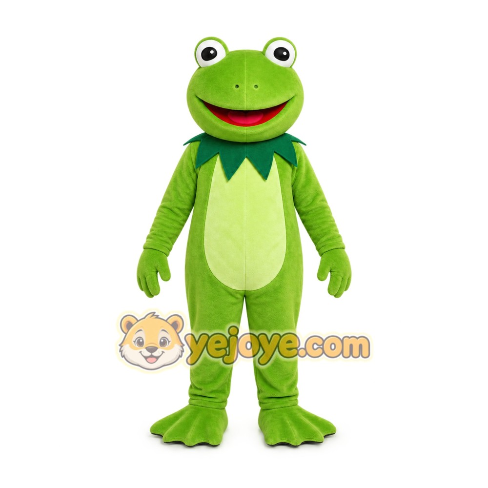 Green Frog Mascot Costume for Children's Events Green Frog Mascot Costume for Children's Events