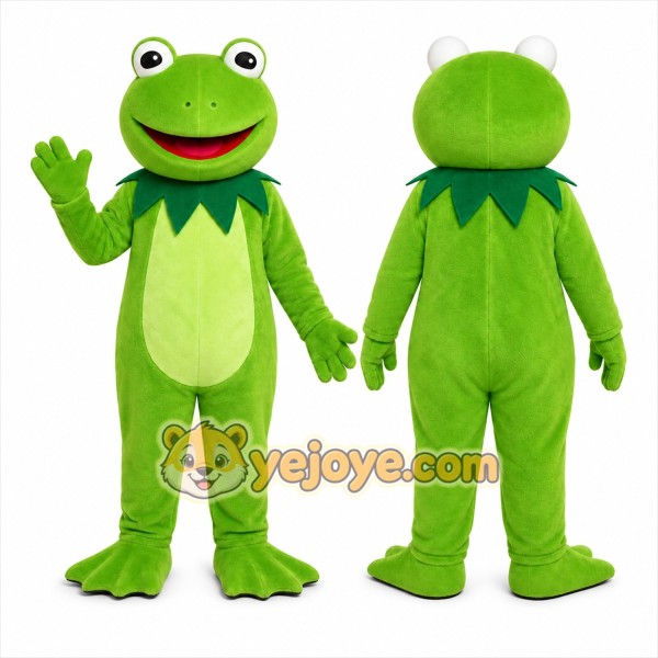 Green Frog Mascot Costume for Children's Events