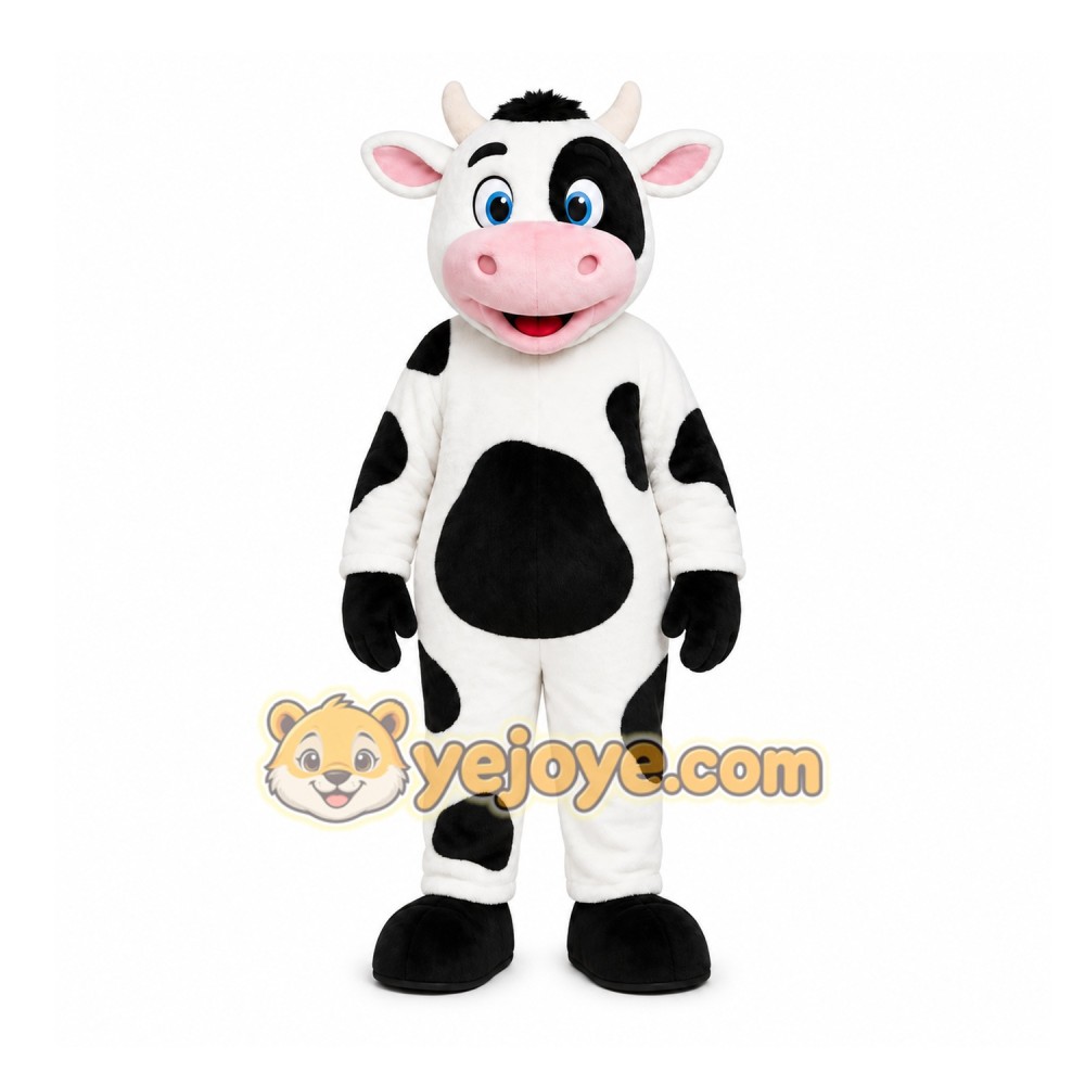 White Cow Mascot Costume for Events and Promotions White Cow Mascot Costume for Events and Promotions