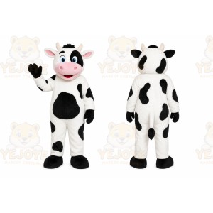 White Cow Mascot Costume for Events and Promotions