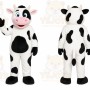 White Cow Mascot Costume for Events and Promotions