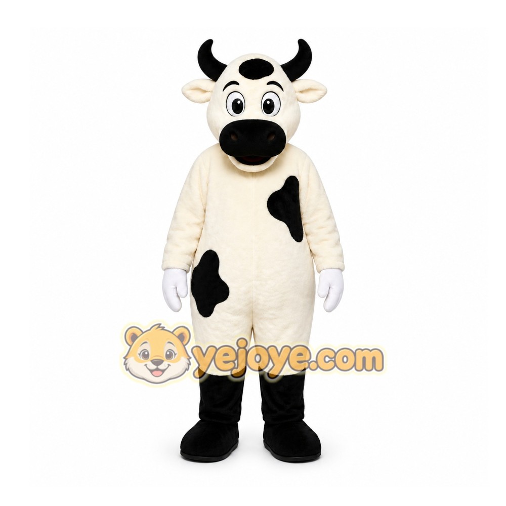 White Cow Mascot Costume for Events and Promotions White Cow Mascot Costume for Events and Promotions