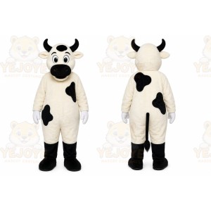 White Cow Mascot Costume for Events and Promotions