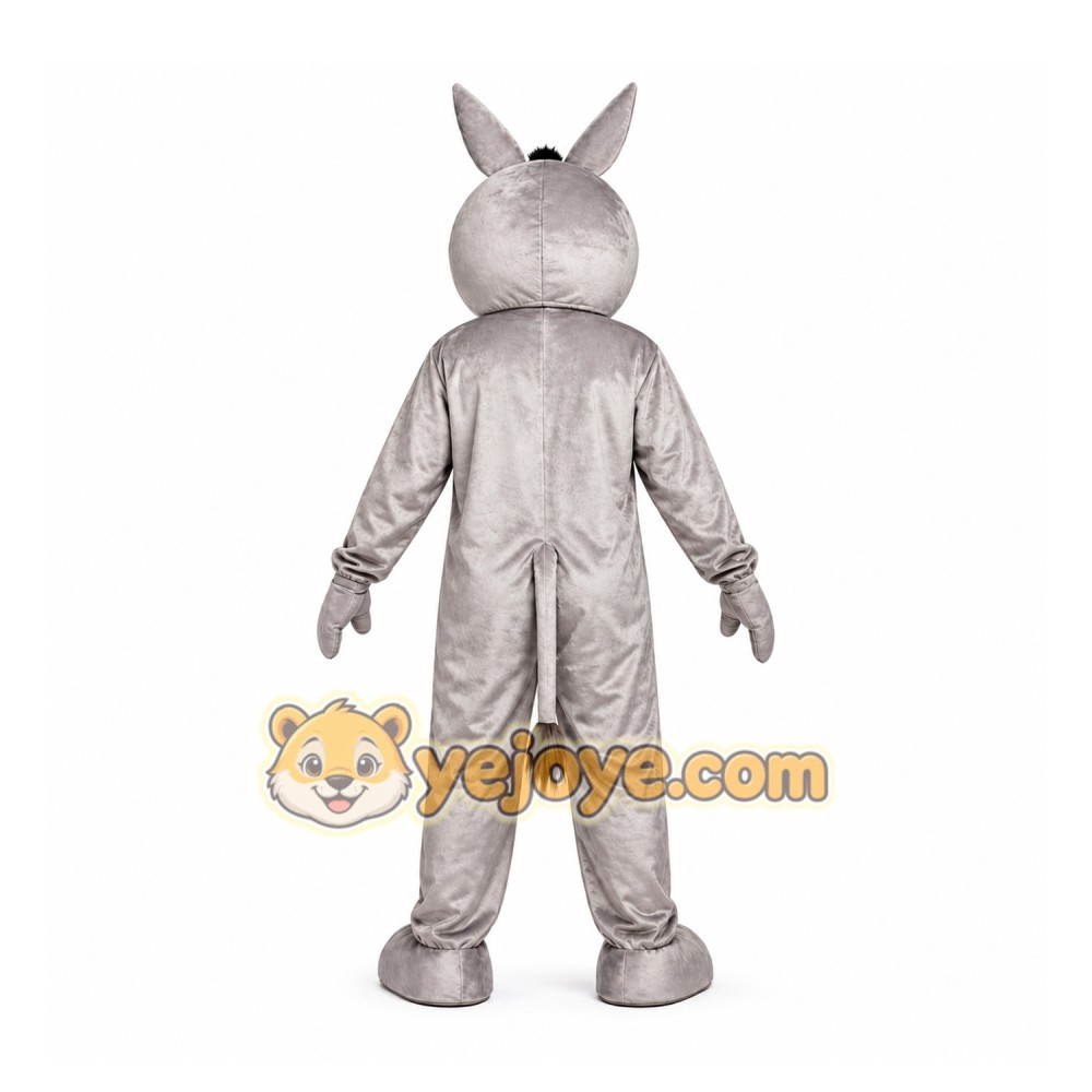 Gray Donkey Mascot Costume for Events and Promotions Gray Donkey Mascot Costume for Events and Promotions