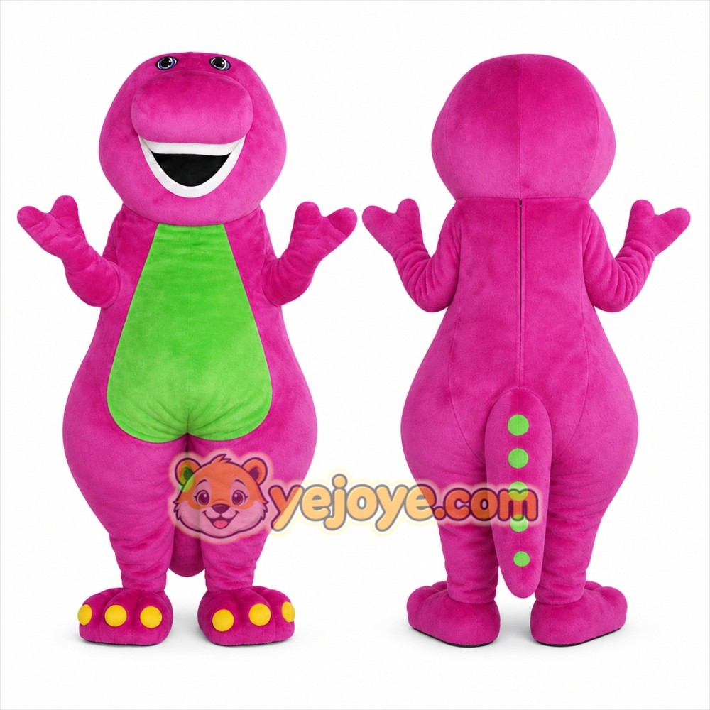 Purple Dinosaur Mascot Costume for Children's Events Purple Dinosaur Mascot Costume for Children's Events