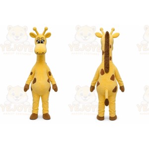 Yellow Giraffe Mascot Costume for Children's Events