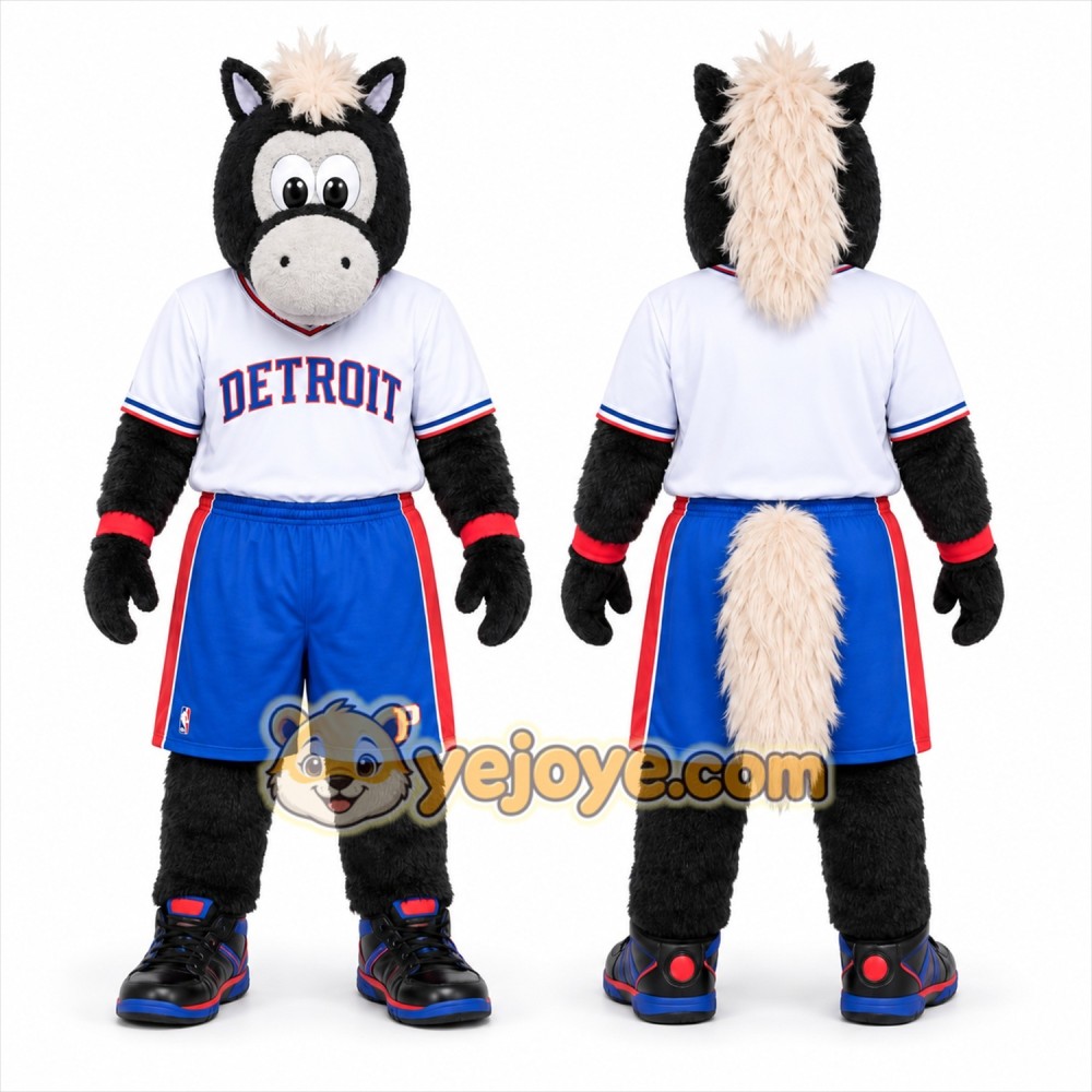 Black Horse Mascot Costume for Sports Events Black Horse Mascot Costume for Sports Events