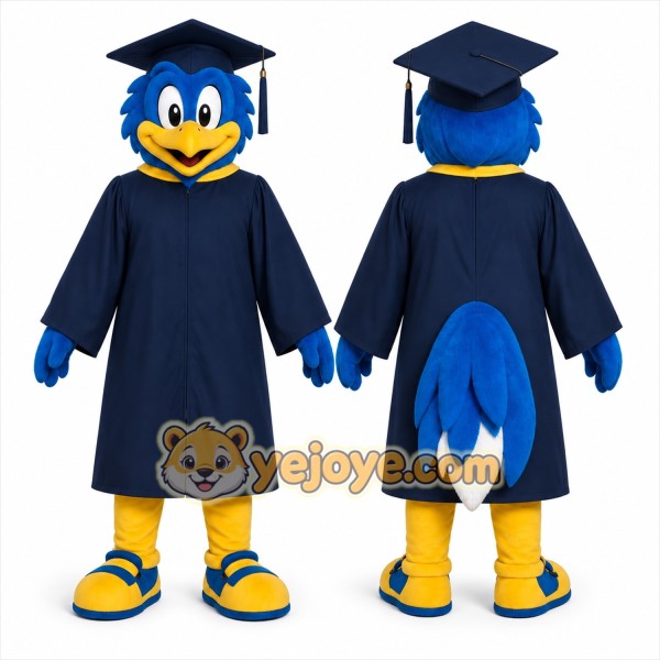 Blue Bird Mascot Costume for School Events