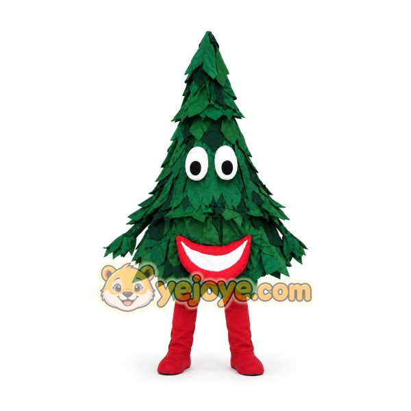Green Tree Mascot Costume for Holiday Events