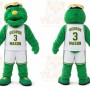 Green Monster Mascot Costume for Sports Events