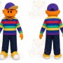 Orange Boy Mascot Costume for Children's Events