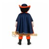 Blue Musketeer Mascot Costume for School Events