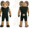 Brown Ram Mascot Costume for Sports Events