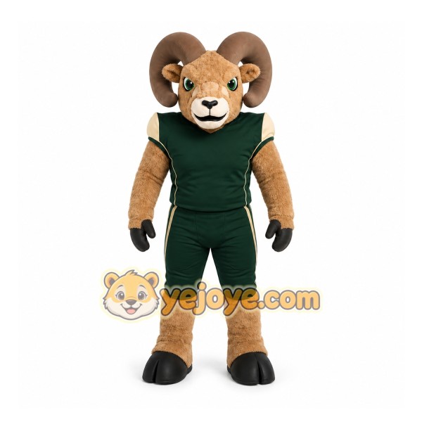 Brown Ram Mascot Costume for Sports Events Brown Ram Mascot Costume for Sports Events