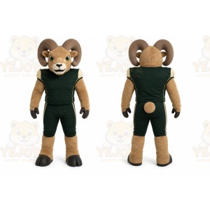 Brown Ram Mascot Costume for Sports Events