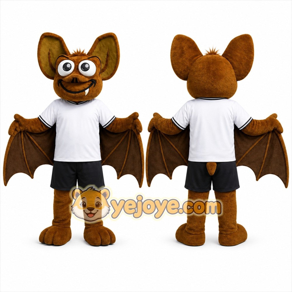 Brown Bat Mascot Costume for Events and Promotions Brown Bat Mascot Costume for Events and Promotions
