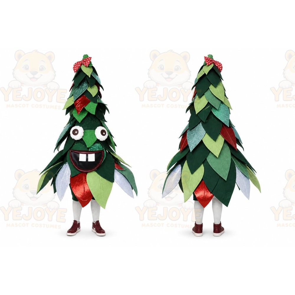 Green Tree Mascot Costume for Holiday Events