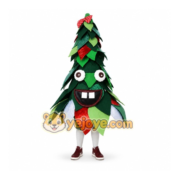 Green Tree Mascot Costume for Holiday Events Green Tree Mascot Costume for Holiday Events