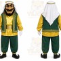 Green Middle Eastern Man Mascot Costume for Events and Promotions