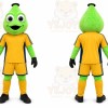 Green Alien Mascot Costume for Sports Events