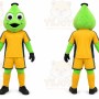 Green Alien Mascot Costume for Sports Events