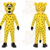 Yellow Cheetah Mascot Costume for Sports Events