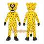 Yellow Cheetah Mascot Costume for Sports Events