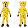 Yellow Cheetah Mascot Costume for Sports Events