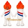 White Torch Mascot Costume for Events and Promotions