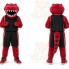 Red Dinosaur Mascot Costume for Sports Events
