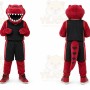 Red Dinosaur Mascot Costume for Sports Events