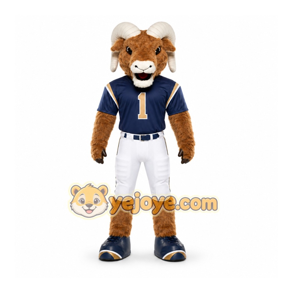 Brown Ram Mascot Costume for Sports Events Brown Ram Mascot Costume for Sports Events