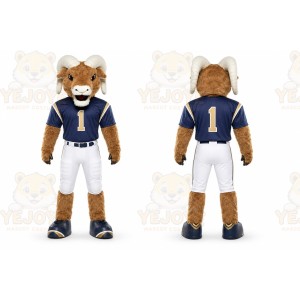 Brown Ram Mascot Costume for Sports Events