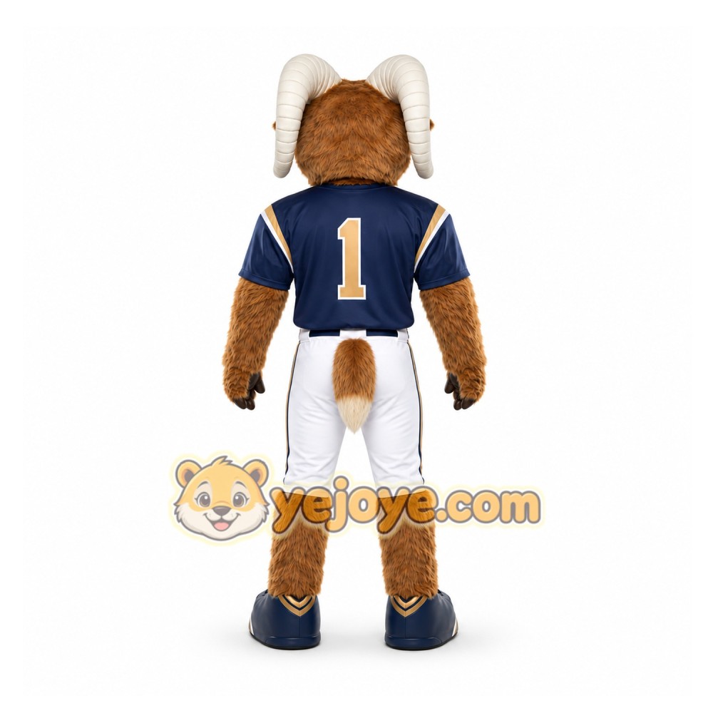 Brown Ram Mascot Costume for Sports Events Brown Ram Mascot Costume for Sports Events