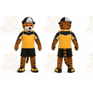 Brown Tiger Mascot Costume for Sports Events