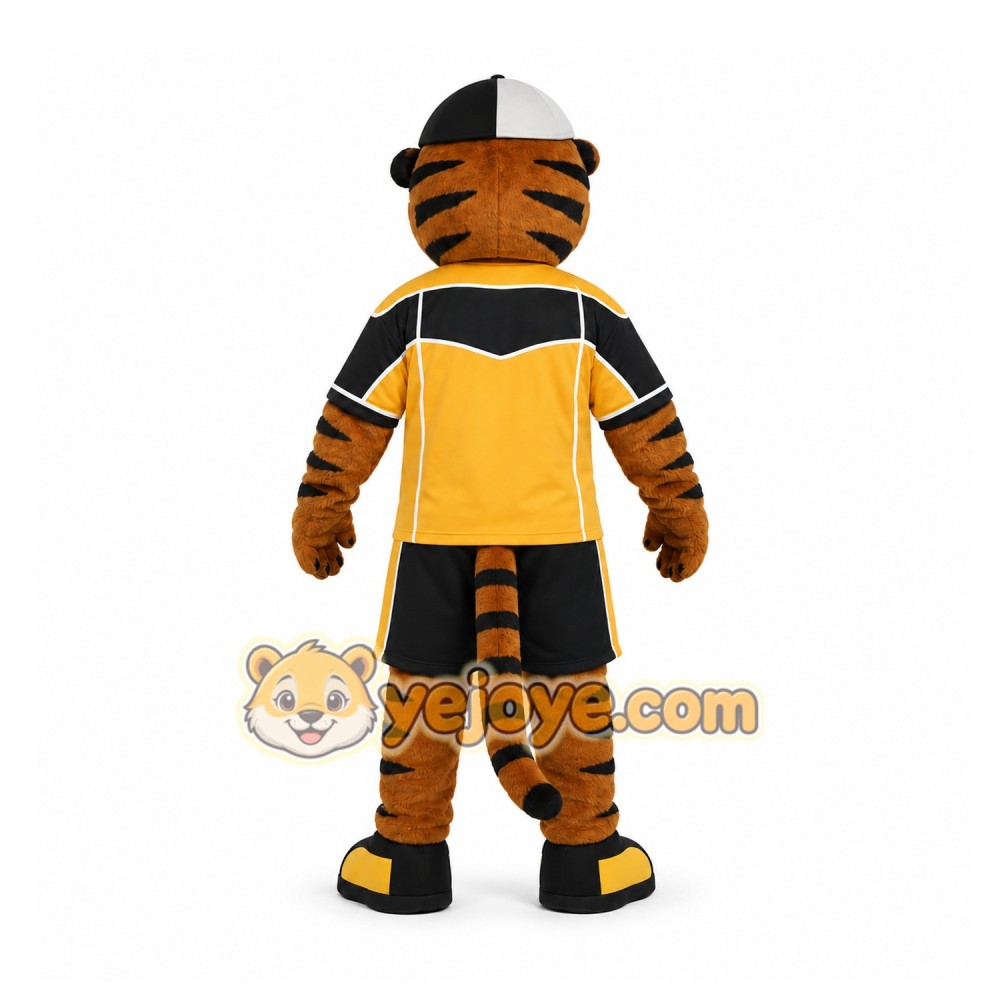 Brown Tiger Mascot Costume for Sports Events Brown Tiger Mascot Costume for Sports Events