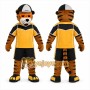 Brown Tiger Mascot Costume for Sports Events