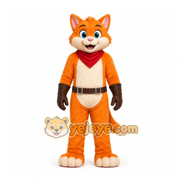 Orange Fox Mascot Costume for Children's Events Orange Fox Mascot Costume for Children's Events