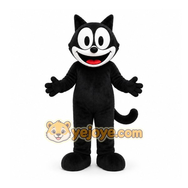 Black Cat Mascot Costume for Events and Promotions