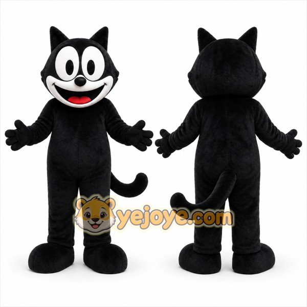 Black Cat Mascot Costume for Events and Promotions