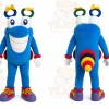 Blue Cartoon Bug Mascot Costume for Children's Events