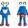 Blue Cartoon Bug Mascot Costume for Children's Events