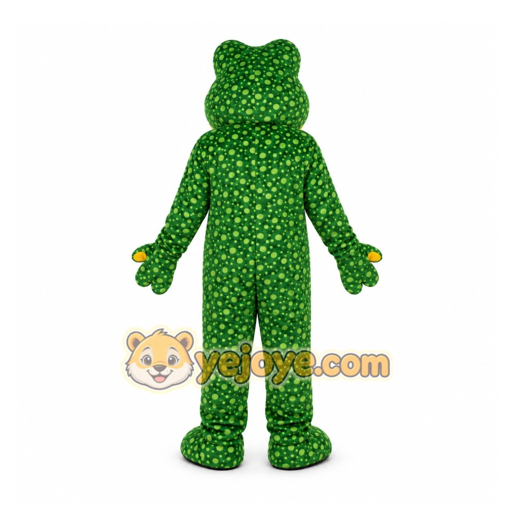 Green Frog Mascot Costume for Events and Promotions