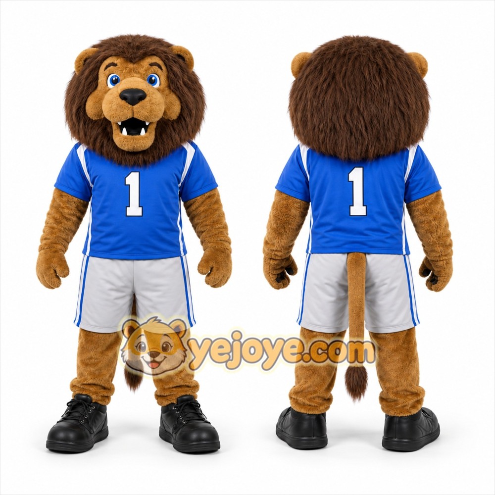 Brown Lion Mascot Costume for Sports Events Brown Lion Mascot Costume for Sports Events
