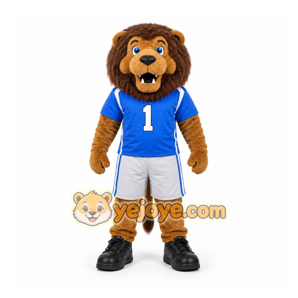 Brown Lion Mascot Costume for Sports Events Brown Lion Mascot Costume for Sports Events