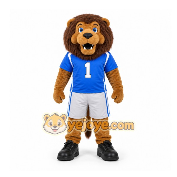 Brown Lion Mascot Costume for Sports Events