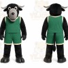 Black Bull Mascot Costume for Sports Events